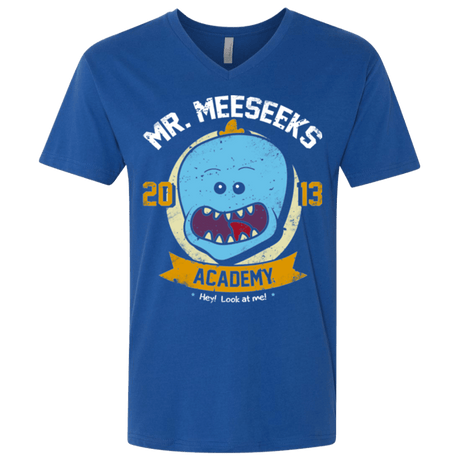 T-Shirts Royal / X-Small Mr. Meeseeks Academy Men's Premium V-Neck