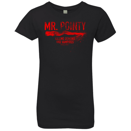T-Shirts Black / YXS Mr Pointy Girls Premium T-Shirt