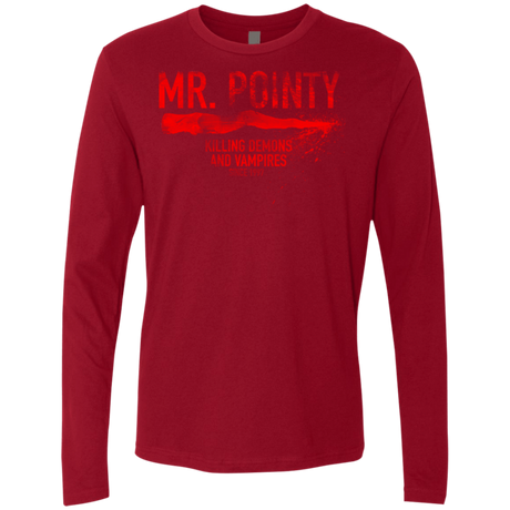 T-Shirts Cardinal / Small Mr Pointy Men's Premium Long Sleeve