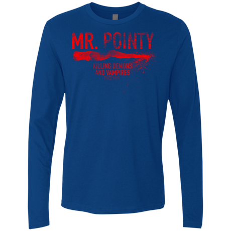T-Shirts Royal / Small Mr Pointy Men's Premium Long Sleeve