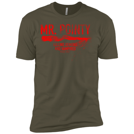 T-Shirts Military Green / X-Small Mr Pointy Men's Premium T-Shirt