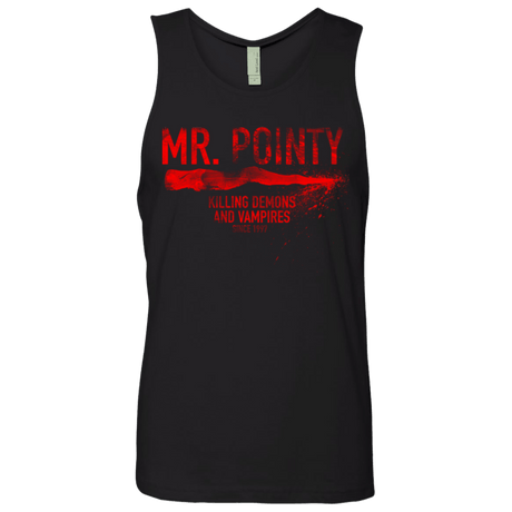 T-Shirts Black / Small Mr Pointy Men's Premium Tank Top