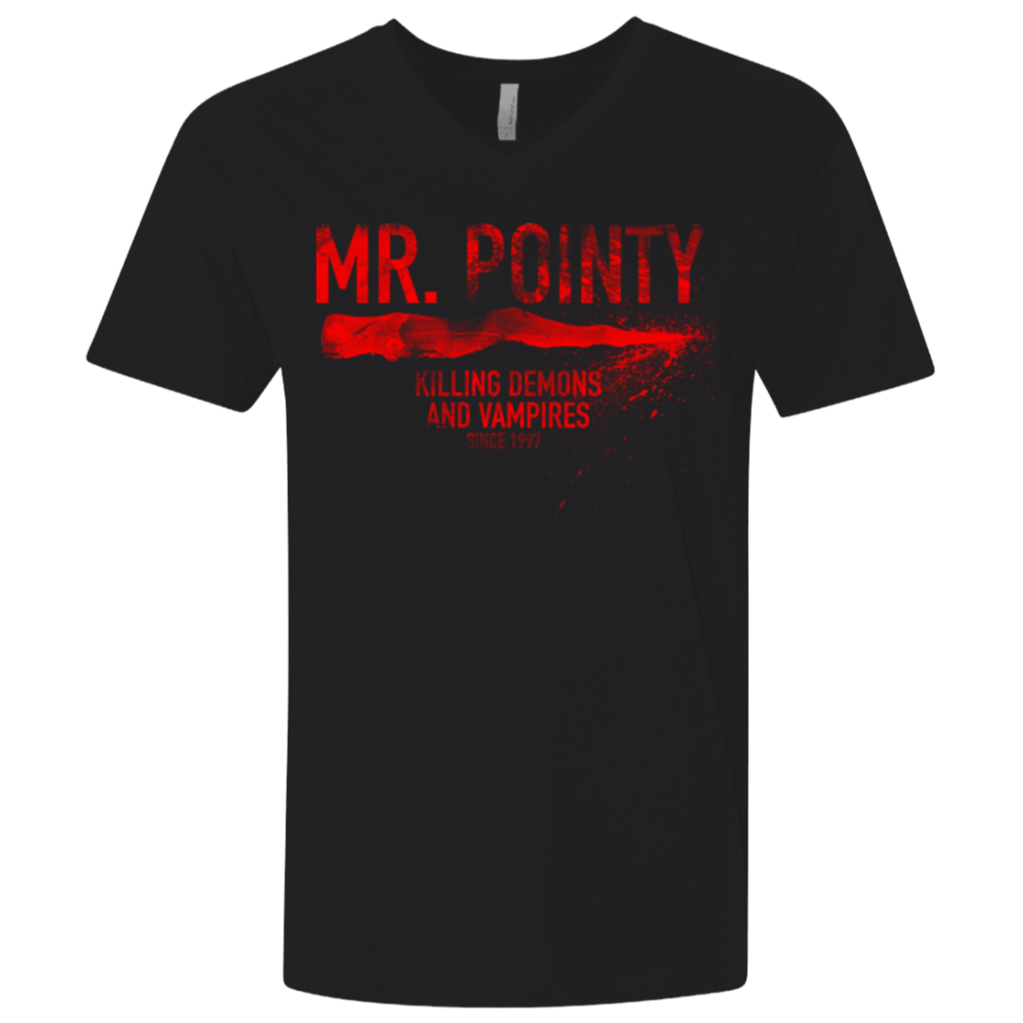 T-Shirts Black / X-Small Mr Pointy Men's Premium V-Neck