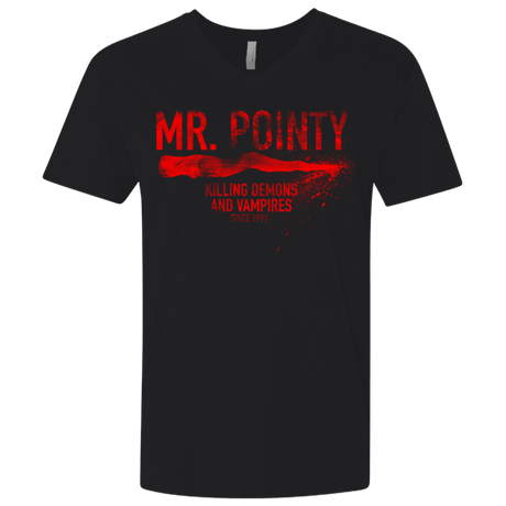 T-Shirts Black / X-Small Mr Pointy Men's Premium V-Neck