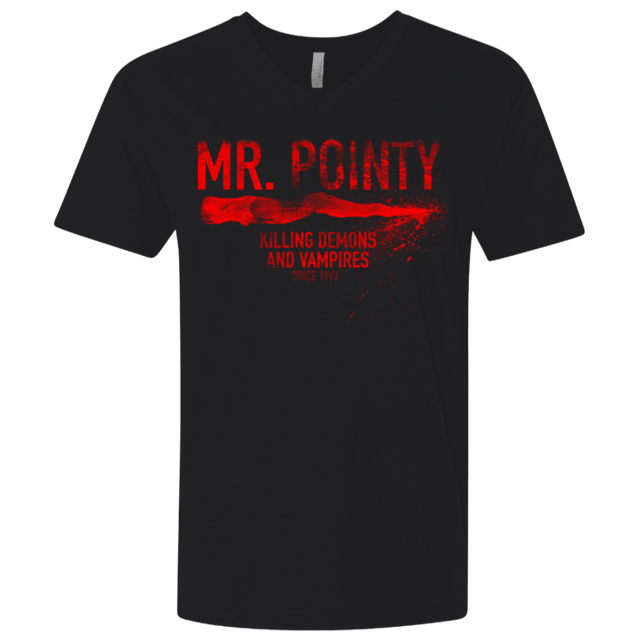 T-Shirts Black / X-Small Mr Pointy Men's Premium V-Neck