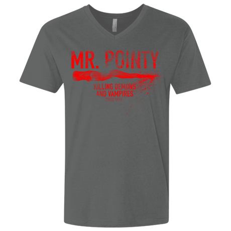 T-Shirts Heavy Metal / X-Small Mr Pointy Men's Premium V-Neck