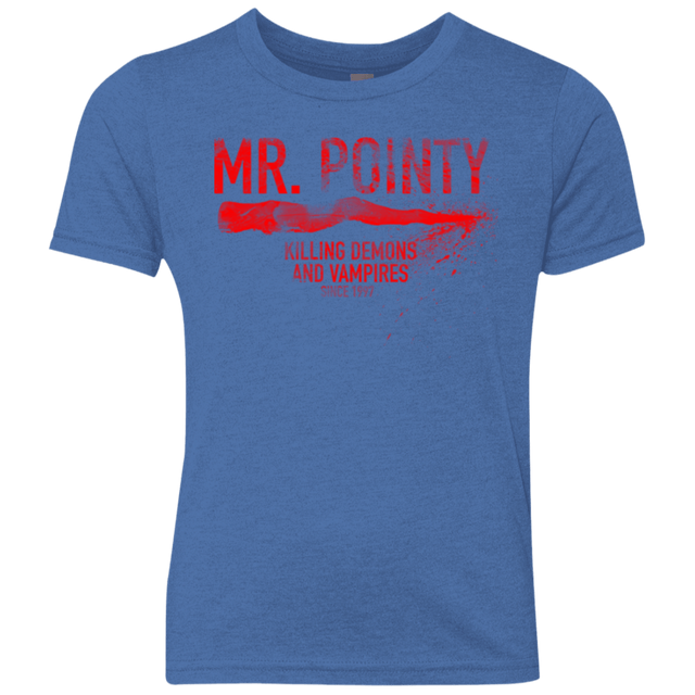 T-Shirts Vintage Royal / YXS Mr Pointy Youth Triblend T-Shirt