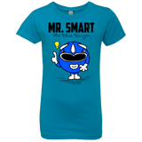 T-Shirts Turquoise / YXS Mr Smart Girls Premium T-Shirt