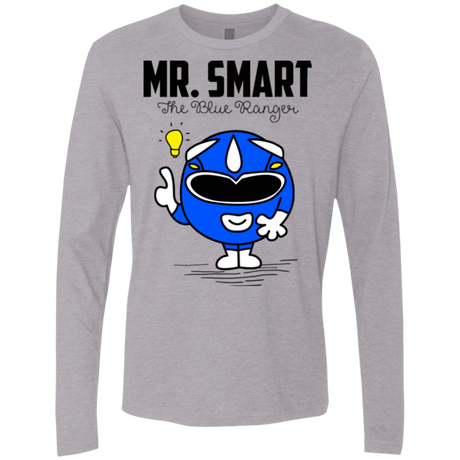 T-Shirts Heather Grey / Small Mr Smart Men's Premium Long Sleeve