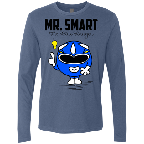 T-Shirts Indigo / Small Mr Smart Men's Premium Long Sleeve