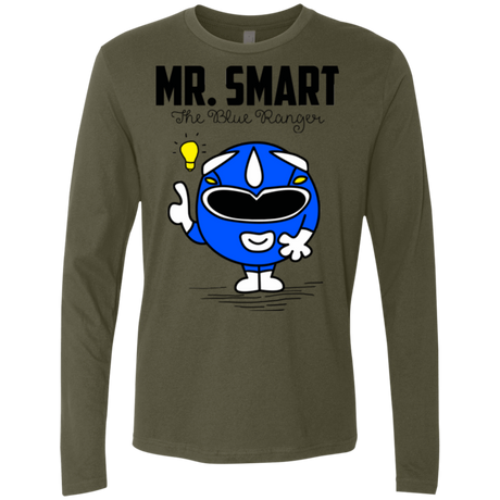 T-Shirts Military Green / Small Mr Smart Men's Premium Long Sleeve