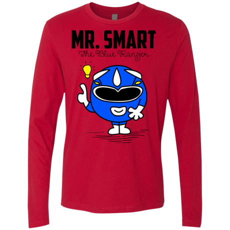 T-Shirts Red / Small Mr Smart Men's Premium Long Sleeve