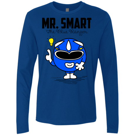 T-Shirts Royal / Small Mr Smart Men's Premium Long Sleeve