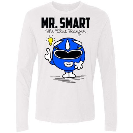 T-Shirts White / Small Mr Smart Men's Premium Long Sleeve