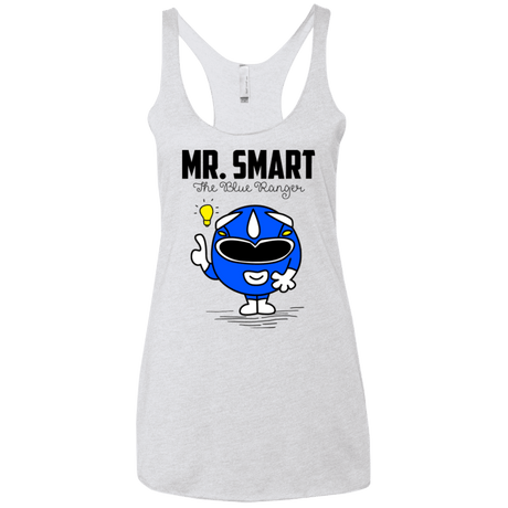 T-Shirts Heather White / X-Small Mr Smart Women's Triblend Racerback Tank