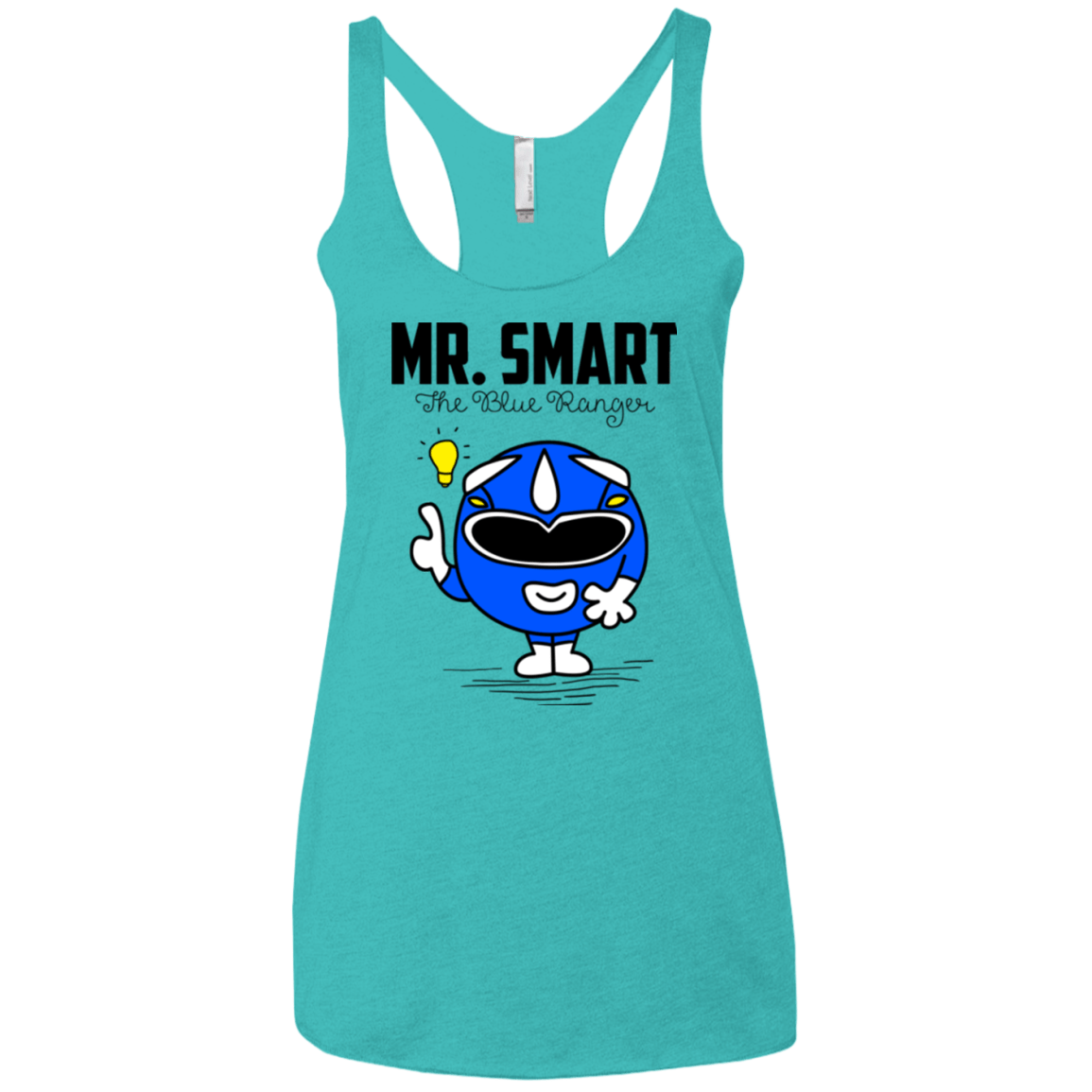 T-Shirts Tahiti Blue / X-Small Mr Smart Women's Triblend Racerback Tank