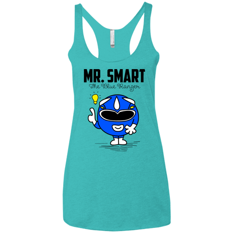 T-Shirts Tahiti Blue / X-Small Mr Smart Women's Triblend Racerback Tank