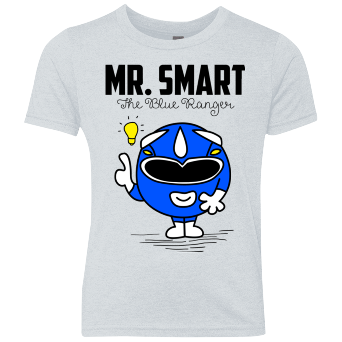 T-Shirts Heather White / YXS Mr Smart Youth Triblend T-Shirt