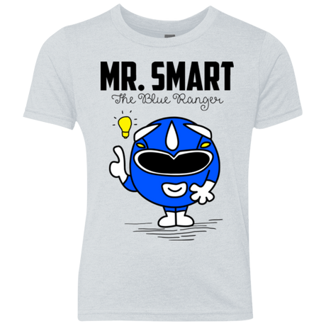 T-Shirts Heather White / YXS Mr Smart Youth Triblend T-Shirt