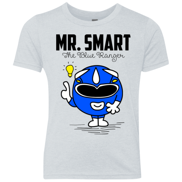 T-Shirts Heather White / YXS Mr Smart Youth Triblend T-Shirt