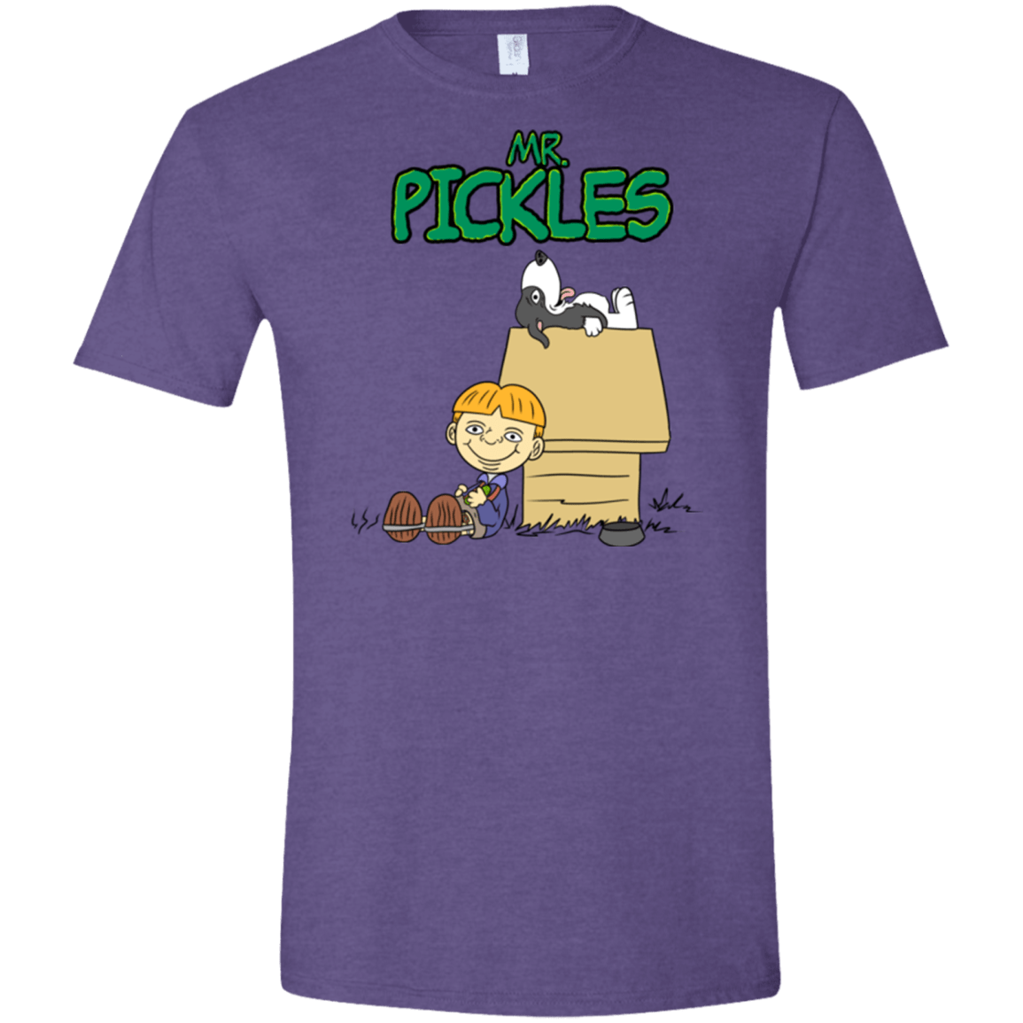 T-Shirts Heather Purple / S Mr Snopkles Men's Semi-Fitted Softstyle