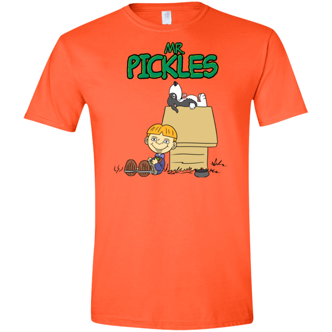 T-Shirts Orange / S Mr Snopkles Men's Semi-Fitted Softstyle