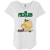 T-Shirts Heather White / X-Small Mr Snopkles Triblend Dolman Sleeve