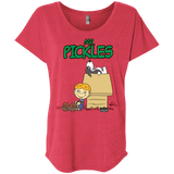 T-Shirts Vintage Red / X-Small Mr Snopkles Triblend Dolman Sleeve