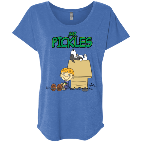 T-Shirts Vintage Royal / X-Small Mr Snopkles Triblend Dolman Sleeve