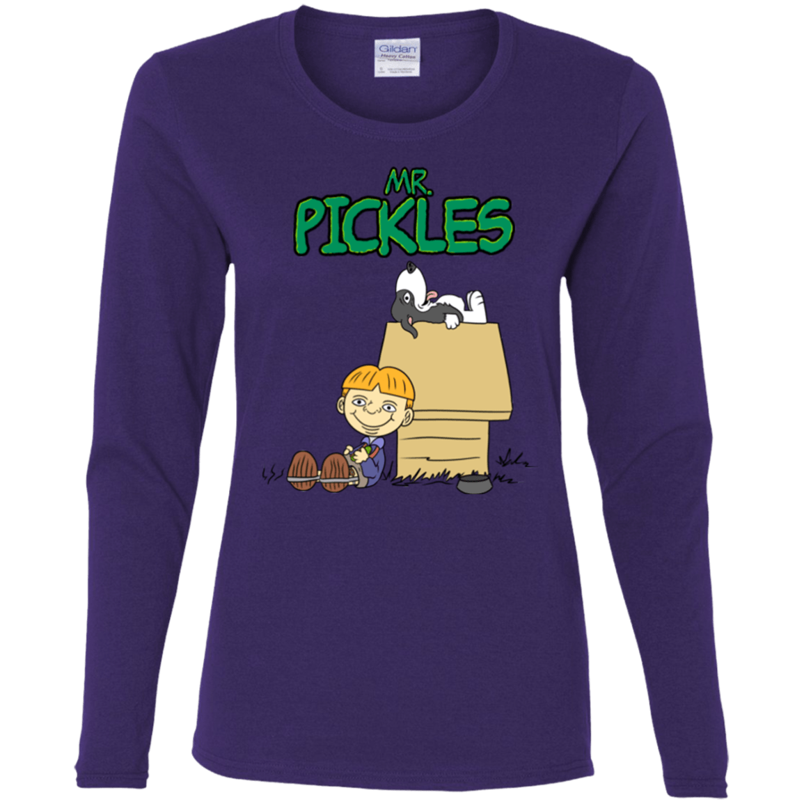 T-Shirts Purple / S Mr Snopkles Women's Long Sleeve T-Shirt