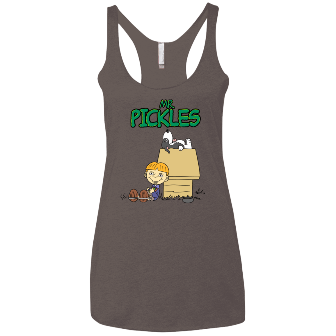 T-Shirts Macchiato / X-Small Mr Snopkles Women's Triblend Racerback Tank