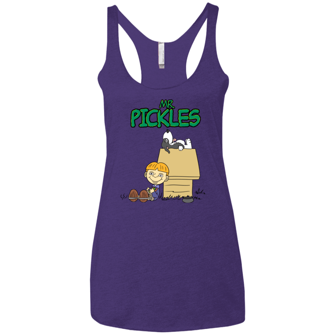 T-Shirts Purple Rush / X-Small Mr Snopkles Women's Triblend Racerback Tank