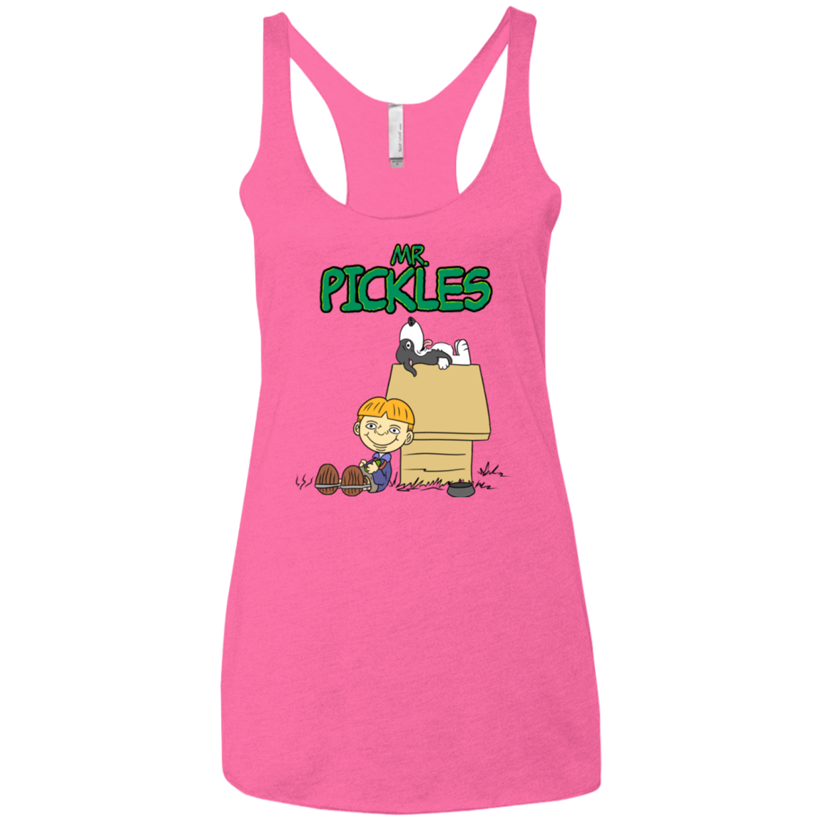 T-Shirts Vintage Pink / X-Small Mr Snopkles Women's Triblend Racerback Tank