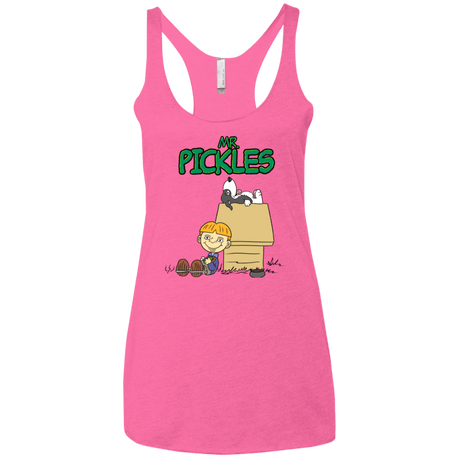 T-Shirts Vintage Pink / X-Small Mr Snopkles Women's Triblend Racerback Tank