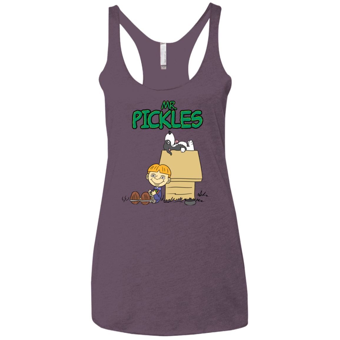 T-Shirts Vintage Purple / X-Small Mr Snopkles Women's Triblend Racerback Tank
