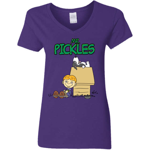 T-Shirts Purple / S Mr Snopkles Women's V-Neck T-Shirt