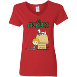 T-Shirts Red / S Mr Snopkles Women's V-Neck T-Shirt