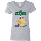 T-Shirts Sport Grey / S Mr Snopkles Women's V-Neck T-Shirt