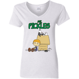 T-Shirts White / S Mr Snopkles Women's V-Neck T-Shirt