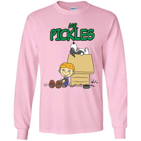 T-Shirts Light Pink / YS Mr Snopkles Youth Long Sleeve T-Shirt