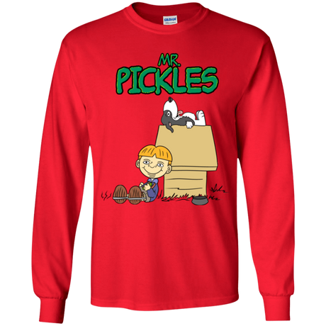 T-Shirts Red / YS Mr Snopkles Youth Long Sleeve T-Shirt