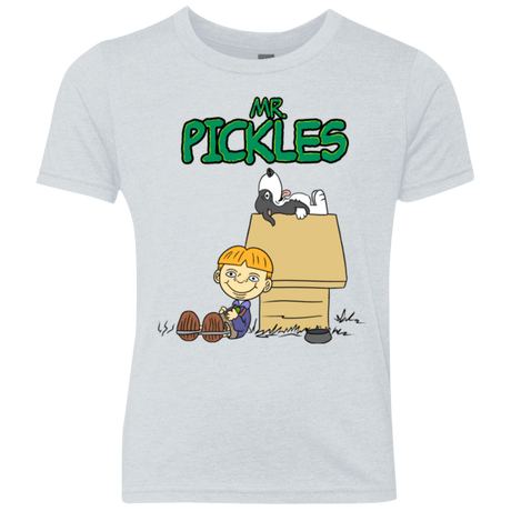 T-Shirts Heather White / YXS Mr Snopkles Youth Triblend T-Shirt