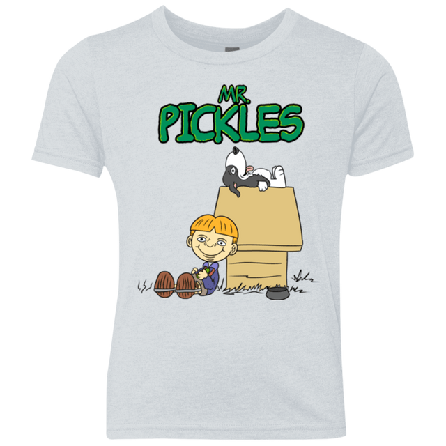 T-Shirts Heather White / YXS Mr Snopkles Youth Triblend T-Shirt