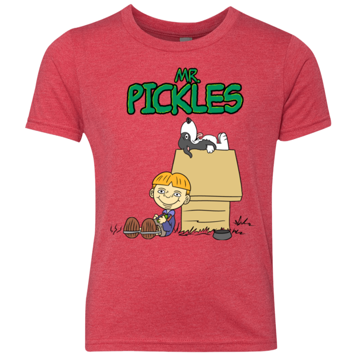 T-Shirts Vintage Red / YXS Mr Snopkles Youth Triblend T-Shirt