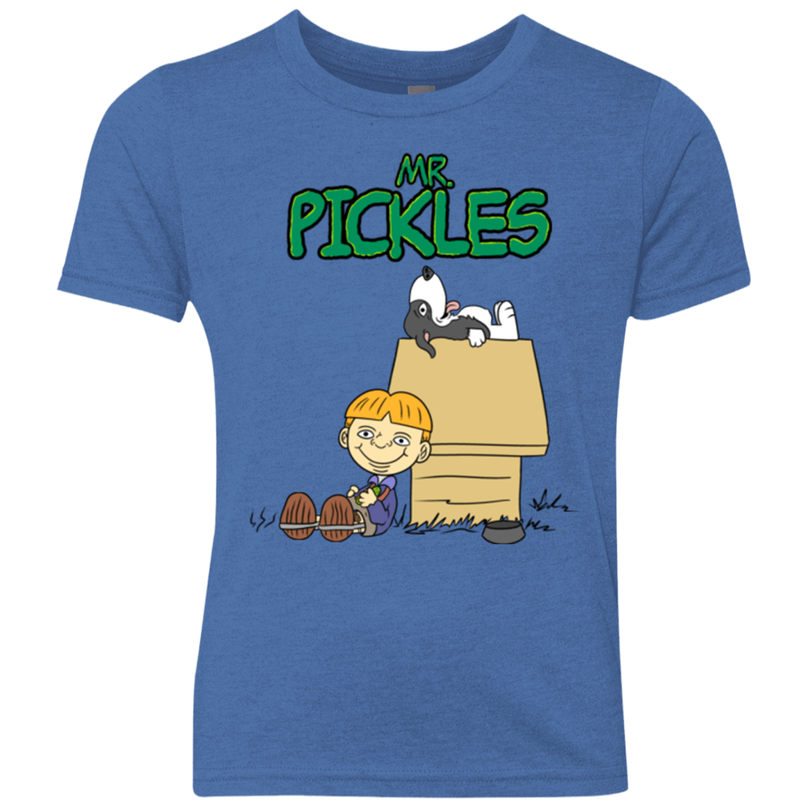 T-Shirts Vintage Royal / YXS Mr Snopkles Youth Triblend T-Shirt