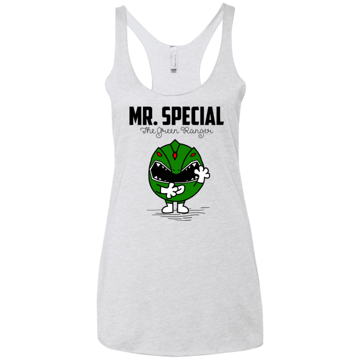 T-Shirts Heather White / X-Small Mr Special Women's Triblend Racerback Tank