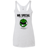 T-Shirts Heather White / X-Small Mr Special Women's Triblend Racerback Tank