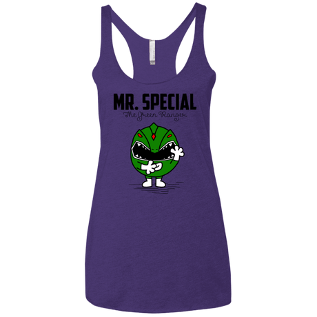 T-Shirts Purple / X-Small Mr Special Women's Triblend Racerback Tank