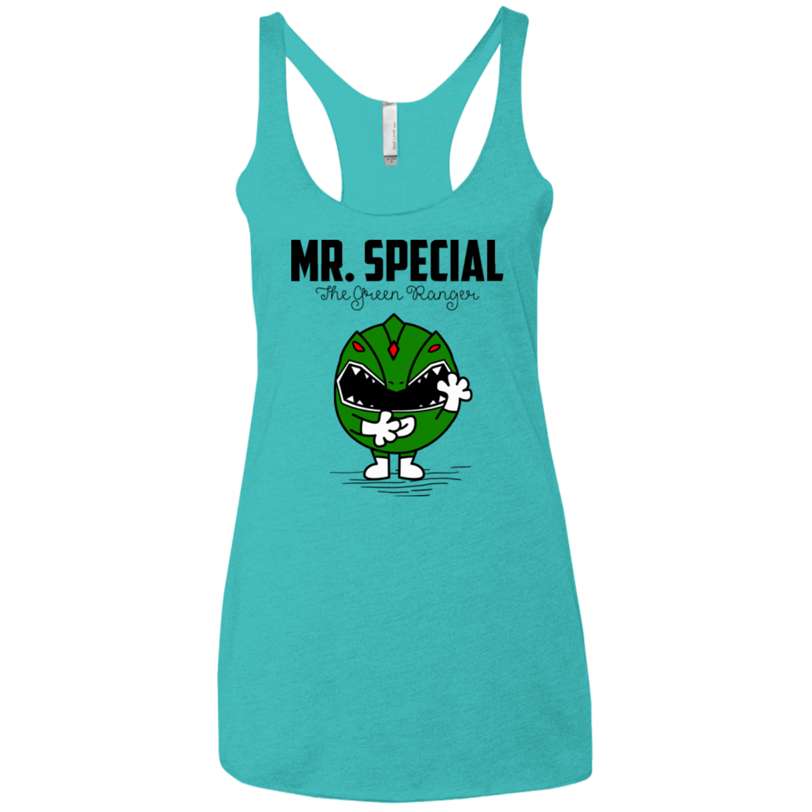 T-Shirts Tahiti Blue / X-Small Mr Special Women's Triblend Racerback Tank