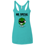 T-Shirts Tahiti Blue / X-Small Mr Special Women's Triblend Racerback Tank